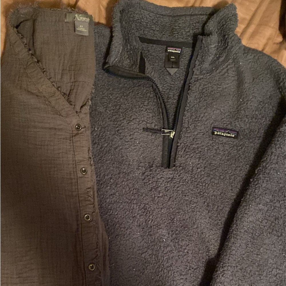 Patagonia Womens xxl Sherpa sweater gray